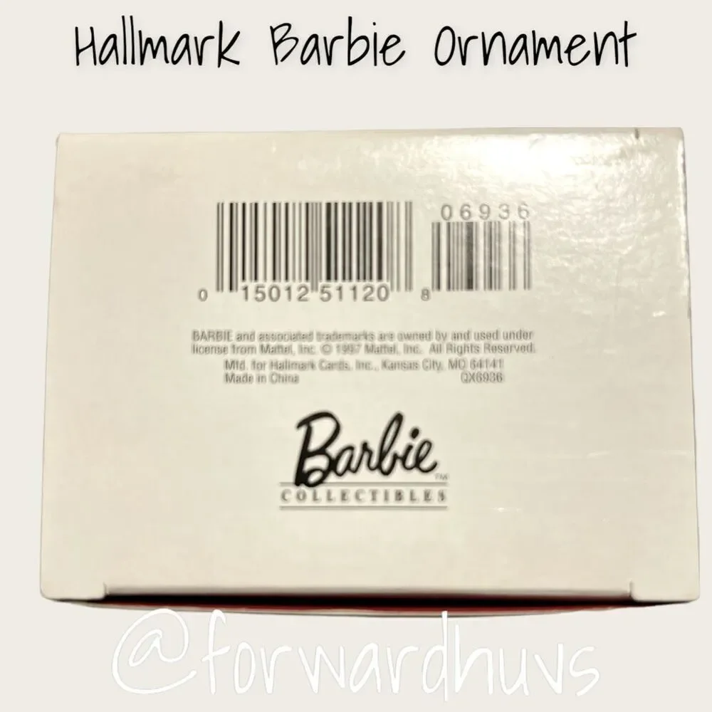 African American Holiday Barbie - Vintage Hallmark Keepsake Ornament